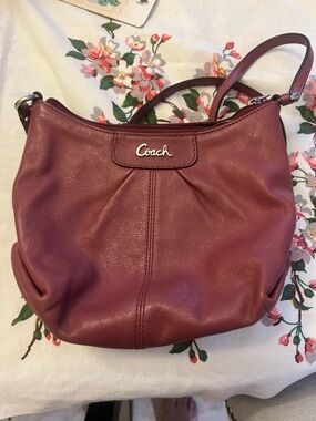 Coach vintage pink Pebble Leather Crossbody Bag